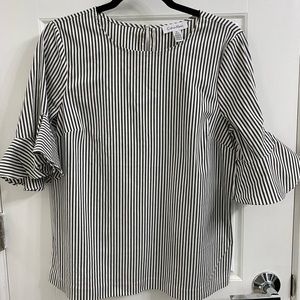 Women’s Calvin Klein Striped ball sleeve blouse